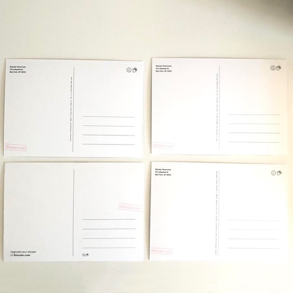 Set of Glossier Lidstar and Body Hero Postcards - Picture 3 of 3